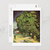 Carte Postale Châtaigniers en fleurs, Vincent van Gogh (Devant / Derrière)