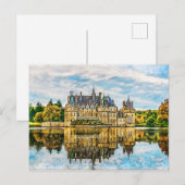 Carte Postale Château à la réflexion de l'automne (Devant / Derrière)