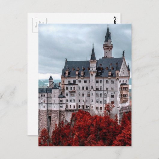 Carte Postale Château à l'automne (Devant / Derrière)