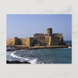 Carte Postale Château Aragonais, Calabre, Italie