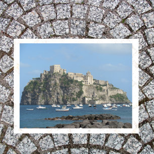 Carte Postale Château Aragonais, Ischia, Italie