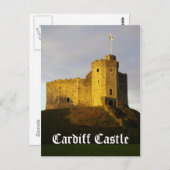 Carte Postale Château au coucher du soleil (Devant / Derrière)