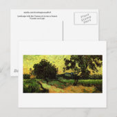Carte Postale Château Auvers Paysage Twilight Van Gogh Fine (Devant / Derrière)