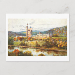 Carte Postale Château Balmoral vintage, Écosse,