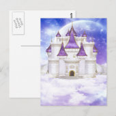Carte Postale Château blanc et violet (Devant / Derrière)