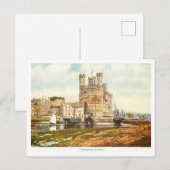 Carte Postale Château Carnarvon vintage (Devant / Derrière)