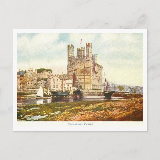 Carte Postale Château Carnarvon vintage (Devant)