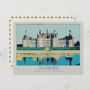 Carte Postale Château Chambord dans la vallée de la Loire, Franc
