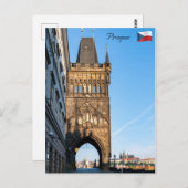 Carte Postale Château Charles pont ancienne tour & Prague (Devant / Derrière)