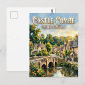 Carte Postale Château Combe Royaume-Uni (Devant / Derrière)