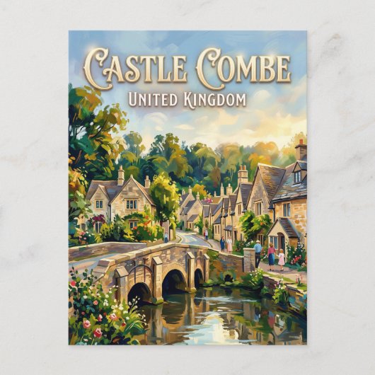 Carte Postale Château Combe Royaume-Uni (Devant)