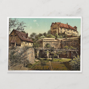 Carte Postale Château, (côté ouest), Nuremberg, Bavière, Allemag