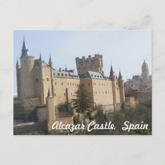Carte Postale Château d'Alcazar de Ségovie (Devant)