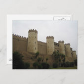 Carte Postale Château d'Aljaferia, Saragosse, Espagne (Devant / Derrière)