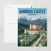 Carte Postale Château d'Ambras Autriche (Devant / Derrière)