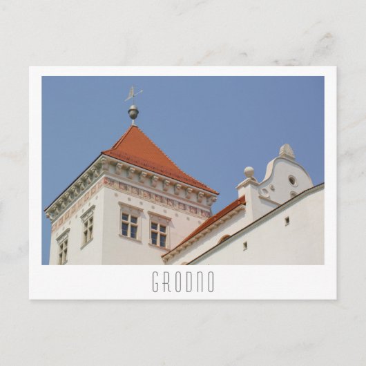 Carte Postale Château d'architecture de Grodno Belarus (Devant)