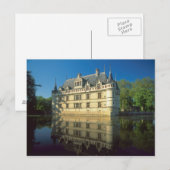 Carte Postale Château d'Azay-le-Rideau, Indre-et-Loire, (Devant / Derrière)