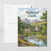 Carte Postale Château de Balmoral Écosse (Devant / Derrière)