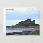 Carte Postale Château de Bamburgh (Devant / Derrière)