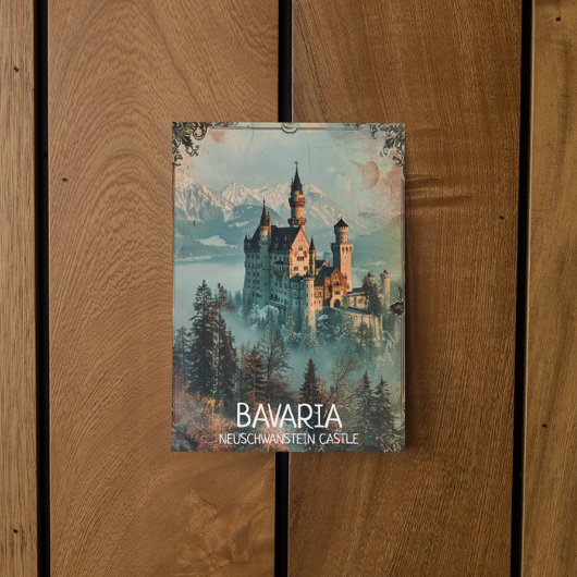 Carte Postale Château de Bavaria Neuschwanstein Vintage