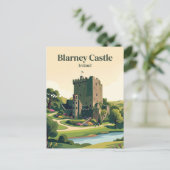 Carte Postale Château de Blarney Irlande (Debout devant)