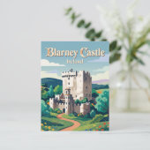 Carte Postale Château de Blarney Irlande (Debout devant)