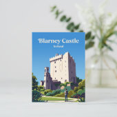 Carte Postale Château de Blarney Irlande (Debout devant)
