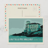 Carte Postale Château de Boccale, le site côtier de Toscane, Ita (Devant / Derrière)