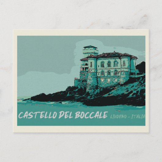 Carte Postale Château de Boccale, le site côtier de Toscane, Ita (Devant)