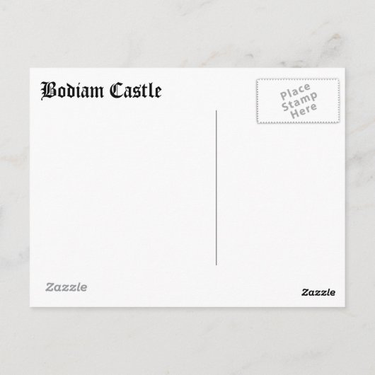 Carte Postale Château de Bodiam (Dos)