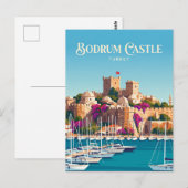 Carte Postale Château de Bodrum Turquie (Devant / Derrière)