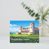 Carte Postale Château de Borgholm Suède (Debout devant)