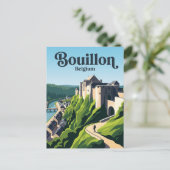 Carte Postale Château de Bouillon Belgique (Debout devant)