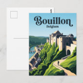 Carte Postale Château de Bouillon Belgique (Devant / Derrière)