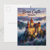 Carte Postale Château de Bran Roumanie (Devant / Derrière)