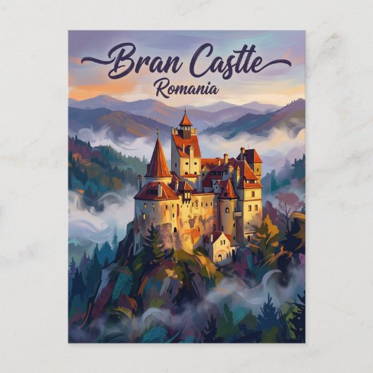 Carte Postale Château de Bran Roumanie (Devant)