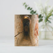 Carte Postale Château de Bran, Transylvanie, escalier (Debout devant)