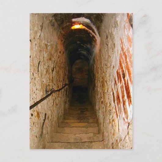 Carte Postale Château de Bran, Transylvanie, escalier (Devant)