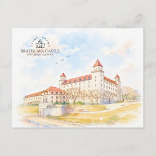 Carte Postale Château de Bratislava, Bratislava, Slovaquie, Pays