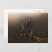 Carte Postale Château de Burg Eltz dans le brouillard matinal (Devant / Derrière)