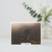 Carte Postale Château de Burg Eltz dans le brouillard matinal (Debout devant)