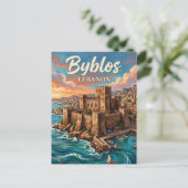Carte Postale Château de Byblos Liban (Debout devant)