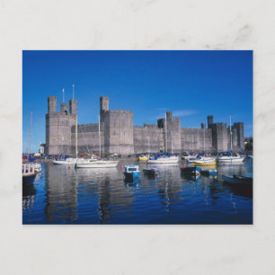 Carte Postale Château de Caernarfon, Gwynedd, Pays de Galles