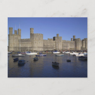 Carte Postale Château de Caernarfon, Gwynedd, Pays de Galles (RF