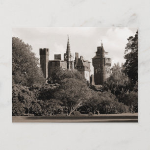 Carte Postale Château de Cardiff II - Sepia