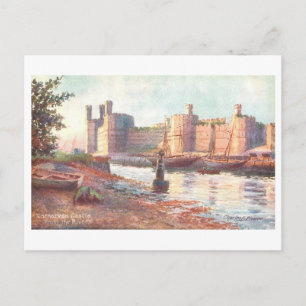 Carte Postale Château de Carnarvon vintage