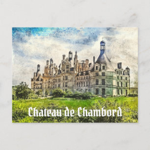 Carte Postale Château de Chambord, France.