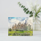 Carte Postale Château de Chambord, France. (Debout devant)