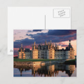Carte Postale Château de chambord, Vallée de la Loire, France (Devant / Derrière)