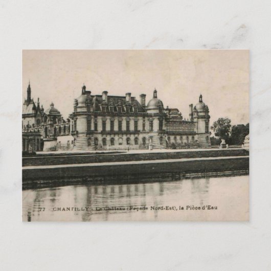 Carte Postale Château de Chantilly Réplique du Château 1925 (Devant)